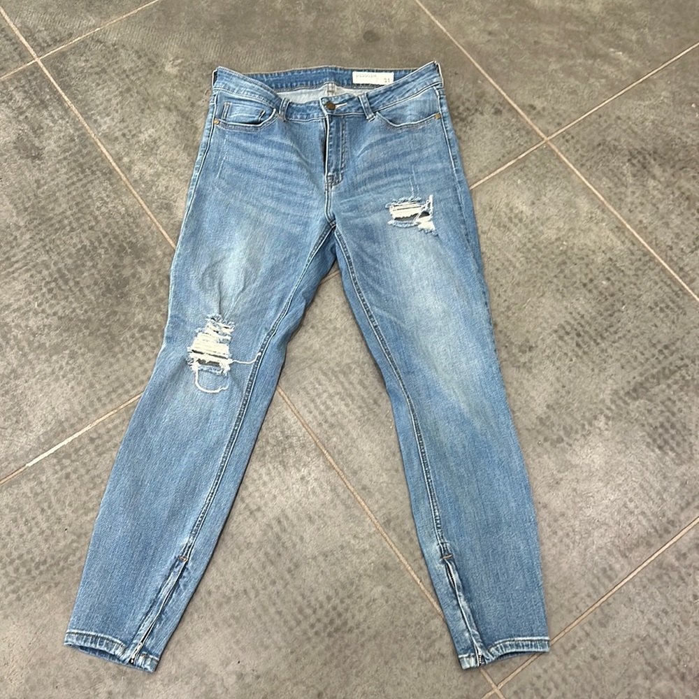 Pistola Distressed Skinny Ankle Jeans 31